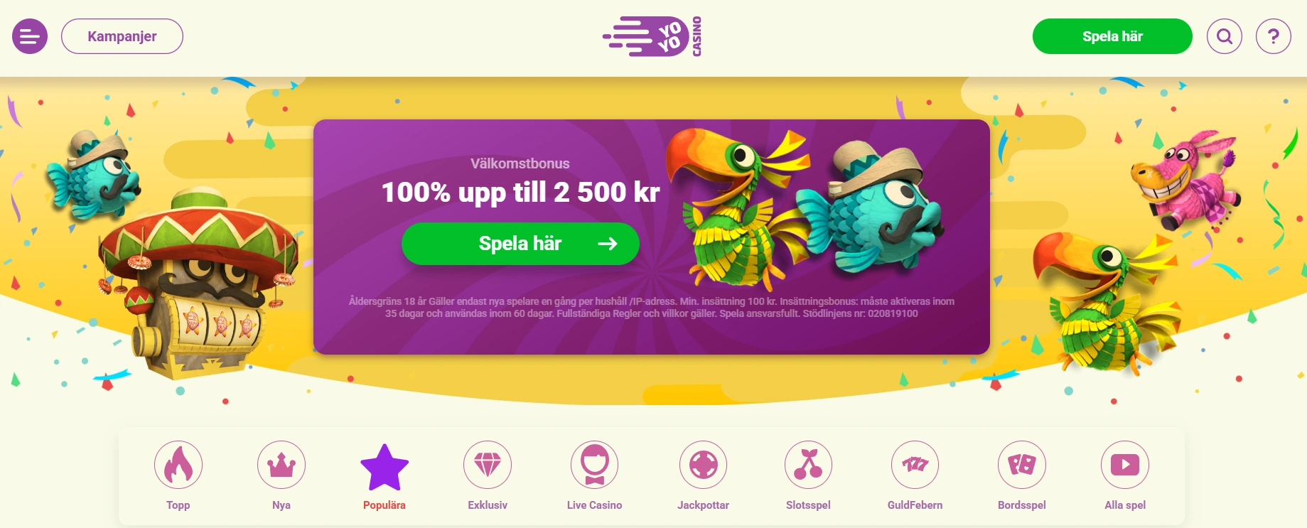 Bonusar i bästa casino spel