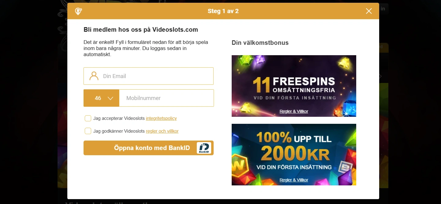 Hur börjar man spela på bästa casino Sverige?